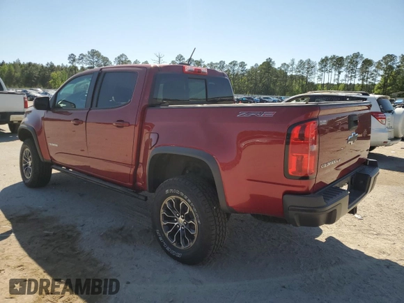 2020 Chevrolet Colorado 4WD ZR2 with VIN 1GCGTEENXL1201197, listed as a Copart auction lot 53338745 with Not provided miles and Salvage title. Bid and sale history available at DreamBid. Image 2.