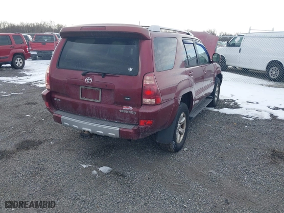 2005 Toyota 4Runner SR5 with VIN JTEBU14R458039545, listed as a IAAI auction lot 41436857 with 225,110 mi miles. Bid and sale history available at carsss.com. Image 4.