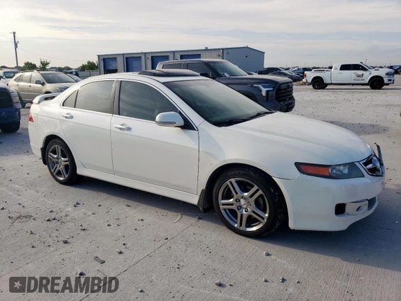 2008 Acura TSX with VIN JH4CL96868C017318, listed as a Copart auction lot 63731945 with 214,248 mi miles and Salvage title. Bid and sale history available at DreamBid. Image 4.