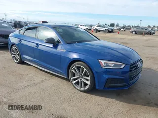 2019 Audi A5 Sportback Premium Plus with VIN WAUENCF58KA009471, listed as a IAAI auction lot 41648391 with Not Provided miles and . Bid and sale history available at DreamBid. Image 1.