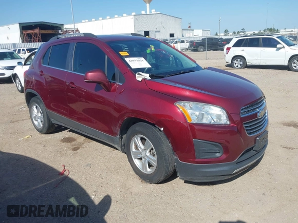 2016 Chevrolet Trax LT with VIN 3GNCJLSB6GL120853, listed as a IAAI auction lot 41973821 with 149,259 mi miles and . Bid and sale history available at DreamBid. Image 1.