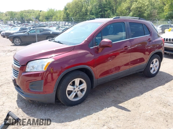 2016 Chevrolet Trax LT z VIN 3GNCJLSB9GL152213, wystawiony jako IAAI lot #42264657 z przebiegiem 126 710 mil mil oraz . Historia ofert i sprzedaży dostępna na DreamBid. Obrazek 2.