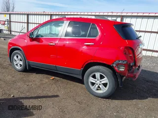 2016 Chevrolet Trax LTZ with VIN KL7CJRSBXGB572279, listed as a IAAI auction lot 41866351 with 97,363 mi miles. Bid and sale history available at carsss.com. Image 3.
