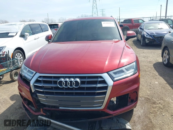 2018 Audi Q5 Premium Plus with VIN WA1BNAFYXJ2077049, listed as a IAAI auction lot 41908063 with 106,215 mi miles. Bid and sale history available at carsss.com. Image 12.