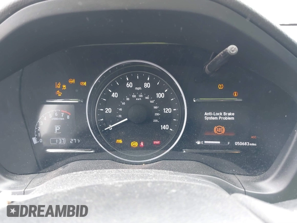 2019 Honda HR-V EX with VIN 3CZRU5H52KM710620, listed as a IAAI auction lot 41380796 with 50,683 mi miles. Bid and sale history available at carsss.com. Image 7.