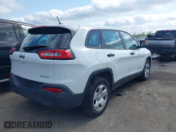 2016 Jeep Cherokee Altitude with VIN 1C4PJLAB4GW290666, listed as a IAAI auction lot 42052140 with 77,116 mi miles. Bid and sale history available at carsss.com. Image 4.