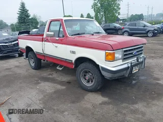 1989 Ford F-150 with VIN 1FTEF14NXKKA50427, listed as a IAAI auction lot 42449724 with 98,001 mi miles and . Bid and sale history available at DreamBid. Image 1.