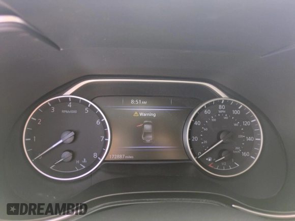 2017 Nissan Maxima S with VIN 1N4AA6AP4HC430534, listed as a Copart auction lot 62919035 with 172,887 mi miles and Salvage title. Bid and sale history available at DreamBid. Image 9.