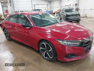 2022 Honda Accord Sedan Sport SE with VIN 1HGCV1F47NA033174, listed as a IAAI auction lot 41956921 with 45,560 mi miles. Bid and sale history available at carsss.com. Image 1.