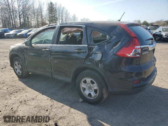 2016 Honda CR-V LX with VIN 2HKRM4H39GH706608, listed as a Copart auction lot 48391775 with 98,505 mi miles and Salvage Title. Bid and sale history available at carsss.com. Image 2.