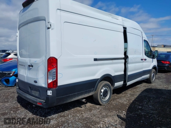 2023 Ford Transit Cargo with VIN 1FTBR3X86PKA69978, listed as a IAAI auction lot 41815672 with 60,590 mi miles and . Bid and sale history available at DreamBid. Image 4.