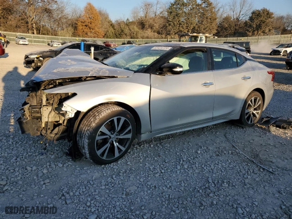 2018 Nissan Maxima Platinum with VIN 1N4AA6AP2JC363146, listed as a Copart auction lot 83424724 with 128,481 mi miles and Salvage Title. Bid and sale history available at carsss.com. Image 1.