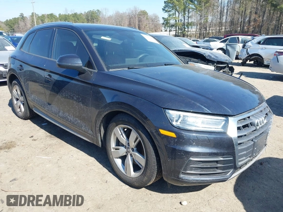 2018 Audi Q5 Premium with VIN WA1ANAFY8J2084416, listed as a IAAI auction lot 41661460 with 98,349 mi miles and . Bid and sale history available at DreamBid. Image 1.