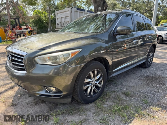 2014 Infiniti QX60 with VIN 5N1AL0MN8EC541946, listed as a Copart auction lot 64878725 with 138,680 mi miles and Clean title. Bid and sale history available at DreamBid. Image 2.