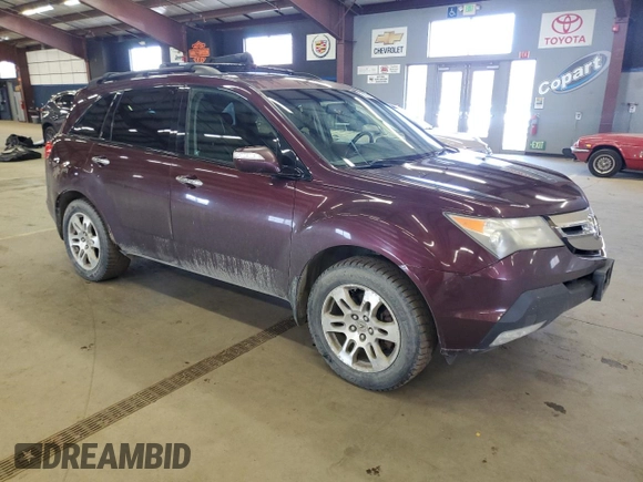 2009 Acura MDX Tech Pkg with VIN 2HNYD28669H518239, listed as a Copart auction lot 50339165 with 229,522 mi miles and Clean Title. Bid and sale history available at carsss.com. Image 4.