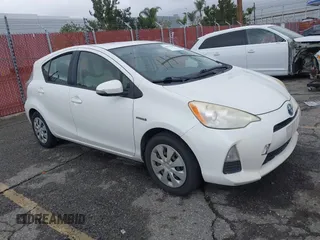 2012 Toyota Prius c One with VIN JTDKDTB34C1026606, listed as a IAAI auction lot 41924386 with 268,569 mi miles. Bid and sale history available at carsss.com. Image 1.