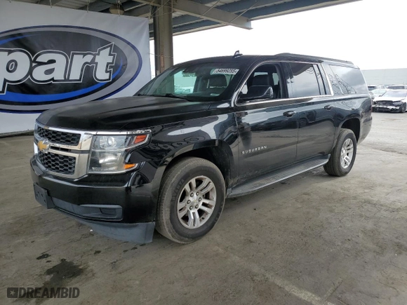 2017 Chevrolet Suburban LT with VIN 1GNSCHKC6HR197714, listed as a Copart auction lot 54699255 with 155,673 mi miles and Clean Title. Bid and sale history available at carsss.com. Image 1.