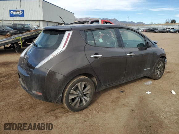 2016 Nissan LEAF S with VIN 1N4BZ0CP5GC307802, listed as a Copart auction lot 43436535 with 50,359 mi miles and Salvage Title. Bid and sale history available at DreamBid. Image 3.
