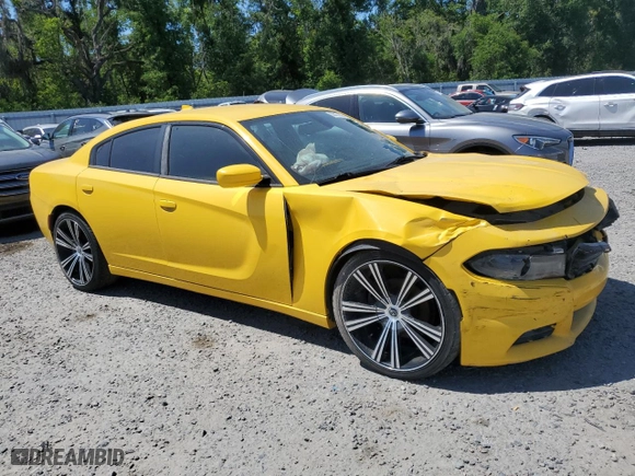2017 Dodge Charger SXT with VIN 2C3CDXHG0HH572113, listed as a Copart auction lot 53451995 with 0 mi miles and Salvage Title. Bid and sale history available at carsss.com. Image 4.