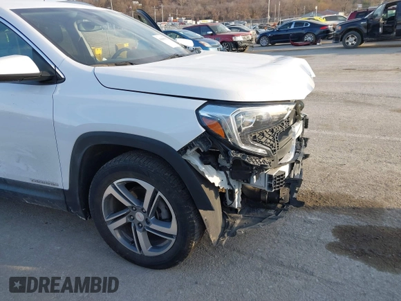 2021 GMC Terrain SLT with VIN 3GKALVEV3ML301727, listed as a IAAI auction lot 41669332 with 90,878 mi miles and . Bid and sale history available at carsss.com. Image 19.