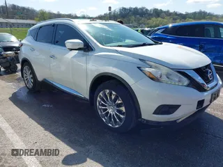2015 Nissan Murano SL with VIN 5N1AZ2MH1FN235715, listed as a IAAI auction lot 41963660 with 59,566 mi miles and . Bid and sale history available at DreamBid. Image 1.