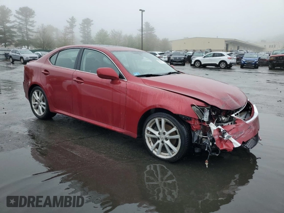 2006 Lexus IS 250 with VIN JTHBK262X65013954, listed as a Copart auction lot 55437155 with 158,395 mi miles and Clean Title. Bid and sale history available at DreamBid. Image 4.