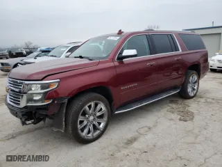 2017 Chevrolet Suburban Premier with VIN 1GNSKJKC7HR289098, listed as a Copart auction lot 86717294 with 182,610 mi miles and Salvage Title. Bid and sale history available at carsss.com. Image 1.
