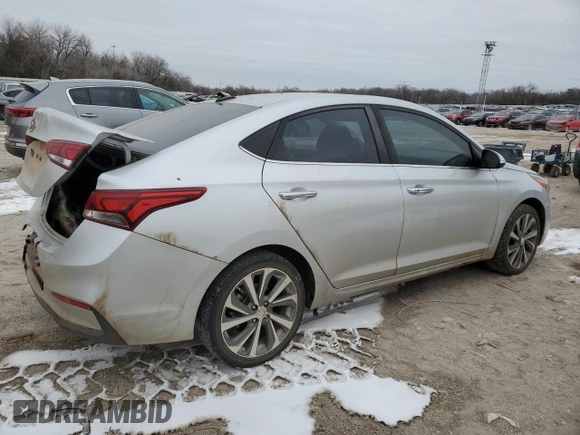 2019 Hyundai Accent Limited with VIN 3KPC34A30KE051741, listed as a Copart auction lot 44817195 with 117,652 mi miles and Salvage Title. Bid and sale history available at carsss.com. Image 3.