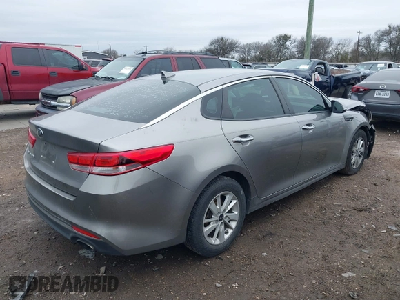 2017 Kia Optima LX with VIN 5XXGT4L37HG169753, listed as a IAAI auction lot 41370062 with 99,744 mi miles. Bid and sale history available at carsss.com. Image 4.