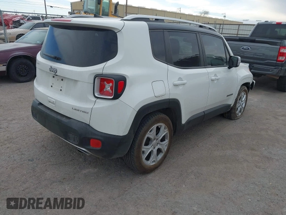 2018 Jeep Renegade Limited с VIN ZACCJADB6JPH99693, выставлен на аукционе IAAI как лот 41206945 с пробегом 52 865 миль миль и . История ставок и продаж доступна на DreamBid. Изображение 4.