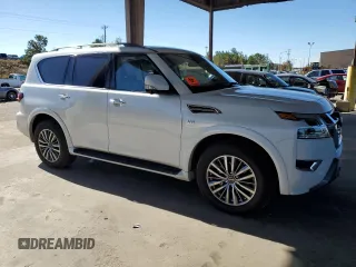 2022 Nissan Armada SL with VIN JN8AY2BA8N9392120, listed as a Copart auction lot 80426994 with 71,026 mi miles and Salvage Title. Bid and sale history available at carsss.com. Image 4.