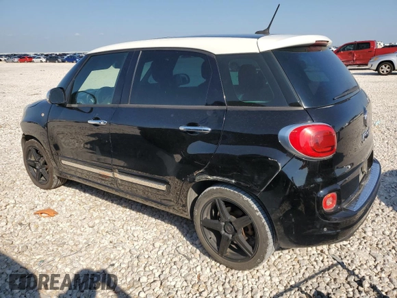 2014 FIAT 500L Lounge with VIN ZFBCFACH1EZ007287, listed as a Copart auction lot 70190834 with 226,479 mi miles and Salvage Title. Bid and sale history available at carsss.com. Image 2.