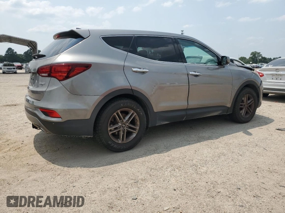 2017 Hyundai Santa Fe 2.4L with VIN 5NMZT3LB1HH010884, listed as a Copart auction lot 59098695 with 81,331 mi miles and Salvage title. Bid and sale history available at DreamBid. Image 3.