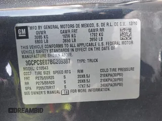 2011 Chevrolet Silverado 1500 LT with VIN 3GCPCSE07BG209387, listed as a IAAI auction lot 41479051 with 151,211 mi miles and . Bid and sale history available at DreamBid. Image 9.