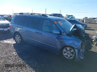 2007 Kia Sedona EX with VIN KNDMB233176188287, listed as a IAAI auction lot 41354340 with 1 mi miles. Bid and sale history available at carsss.com. Image 1.