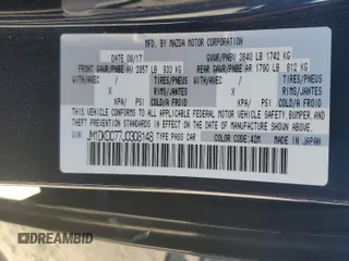 2018 Mazda CX-3 Touring with VIN JM1DKDC77J0308148, listed as a Copart auction lot 81907694 with 83,926 mi miles and Clean Title. Bid and sale history available at carsss.com. Image 15.