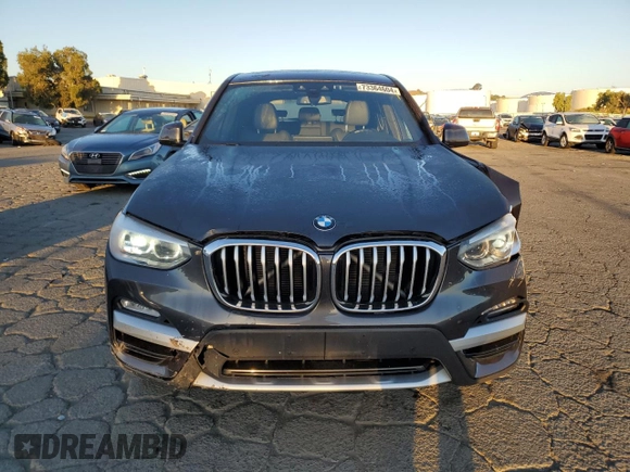 2018 BMW X3 xDrive30i with VIN 5UXTR9C54JLD68407, listed as a Copart auction lot 73364604 with 59,101 mi miles and Salvage Title. Bid and sale history available at carsss.com. Image 5.