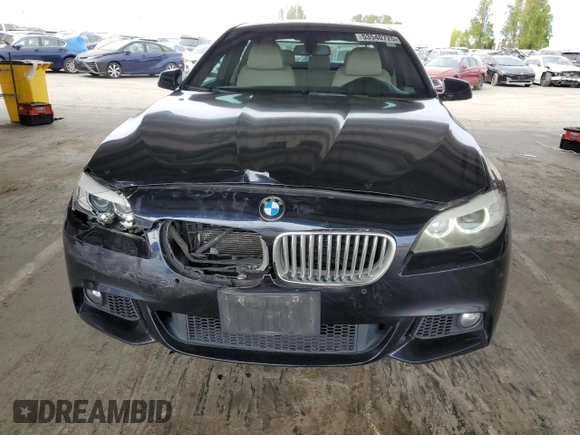 2013 BMW 5 Series 550i with VIN WBAFR9C52DDX80316, listed as a Copart auction lot 53540725 with 122,896 mi miles and Salvage Title. Bid and sale history available at carsss.com. Image 5.