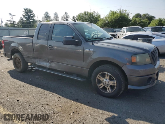 2008 Ford F-150 STX with VIN 1FTRX12W18KD18865, listed as a Copart auction lot 66065735 with 201,452 mi miles and Salvage title. Bid and sale history available at DreamBid. Image 4.