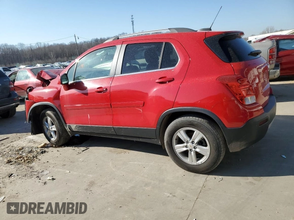 2015 Chevrolet Trax LT with VIN KL7CJRSB1FB118680, listed as a Copart auction lot 48504905 with 45,717 mi miles and Salvage Title. Bid and sale history available at carsss.com. Image 2.