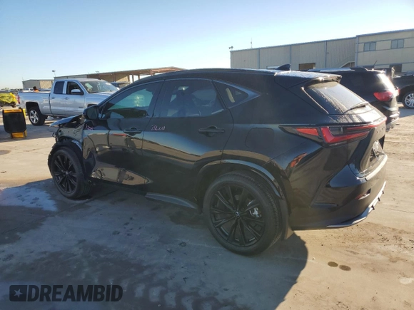 2024 Lexus NX 350 F Sport z VIN 2T2KGCEZ2RC047235, wystawiony jako Copart lot #55209085 z przebiegiem 11 253 mil mil oraz Szkoda całkowita • Salvage title. Historia ofert i sprzedaży dostępna na DreamBid. Obrazek 2.