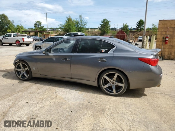 2015 Infiniti Q50 with VIN JN1BV7AP3FM342500, listed as a Copart auction lot 60143085 with 199,848 mi miles and Salvage title. Bid and sale history available at DreamBid. Image 2.