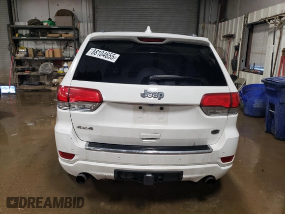 2015 Jeep Grand Cherokee Overland with VIN 1C4RJFCT9FC853324, listed as a Copart auction lot 88104655 with Not Provided miles and Salvage Title. Bid and sale history available at carsss.com. Image 6.