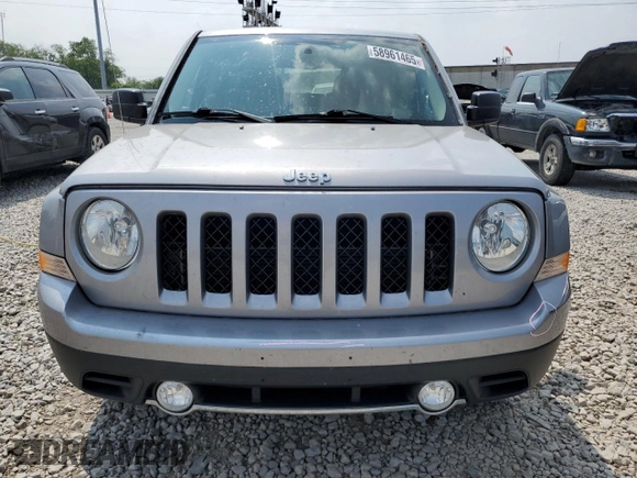 2016 Jeep Patriot Latitude with VIN 1C4NJRFB8GD658202, listed as a Copart auction lot 58961465 with 80,781 mi miles and Salvage title. Bid and sale history available at DreamBid. Image 5.