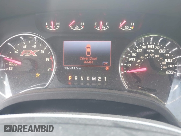 2013 Ford F-150 XL with VIN 1FTFX1ET9DFA33841, listed as a IAAI auction lot 41870005 with 137,911 mi miles and . Bid and sale history available at DreamBid. Image 7.