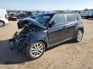 2018 Kia Soul + with VIN KNDJP3A5XJ7561553, listed as a Copart auction lot 50185385 with 0 mi miles and Salvage Title. Bid and sale history available at carsss.com. Image 1.