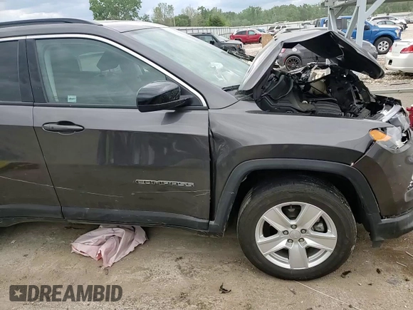 2022 Jeep Compass Latitude with VIN 3C4NJDBB2NT124371, listed as a Copart auction lot 55983855 with Not provided miles and Salvage title. Bid and sale history available at DreamBid. Image 15.
