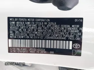 2016 Toyota Mirai with VIN JTDBVRBD0GA000440, listed as a IAAI auction lot 41247558 with 49,981 mi miles and . Bid and sale history available at DreamBid. Image 9.