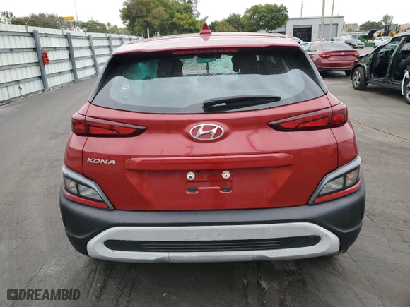 2022 Hyundai Kona SE with VIN KM8K22ABXNU772788, listed as a Copart auction lot 88428255 with 17,055 mi miles and Non Repairable. Bid and sale history available at carsss.com. Image 6.