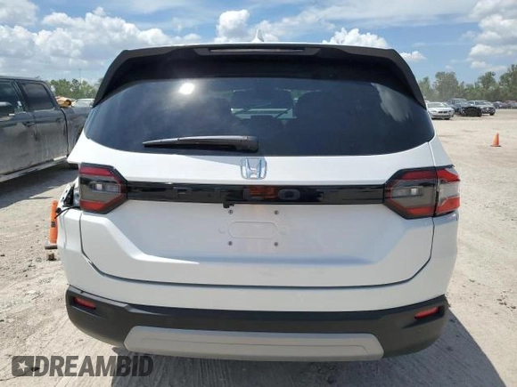 2025 Honda Pilot EX-L with VIN 5FNYG2H41SB004578, listed as a Copart auction lot 69850264 with 1,343 mi miles and Salvage Title. Bid and sale history available at carsss.com. Image 6.